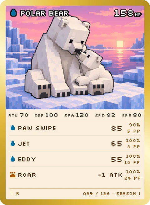 Polar Bear card, rare