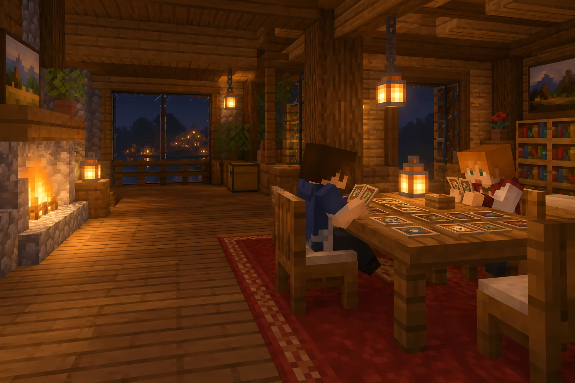 Two players playing cards